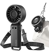 Diveblues Portable Turbo Fan, 100 Speed Handheld Fan with Strong Airflow, Foldable 4 in 1 Persona...