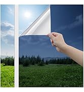 Haton Window Privacy Film One Way Window Tint for Home, Sun UV Blocking Reflective Mirror Film He...
