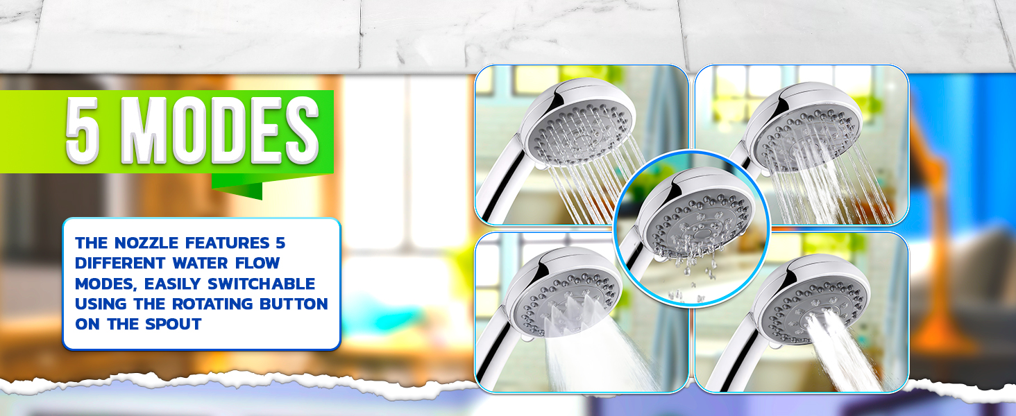 universal shower head shower head for low water pressure showerhead high pressure