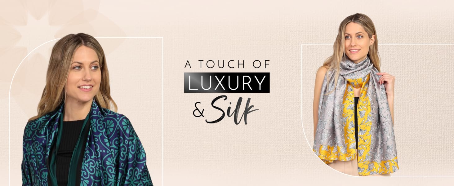 Text reads: 'LUXURY'. Fashion clothing collection showcase featuring various colorful garments and accessories.