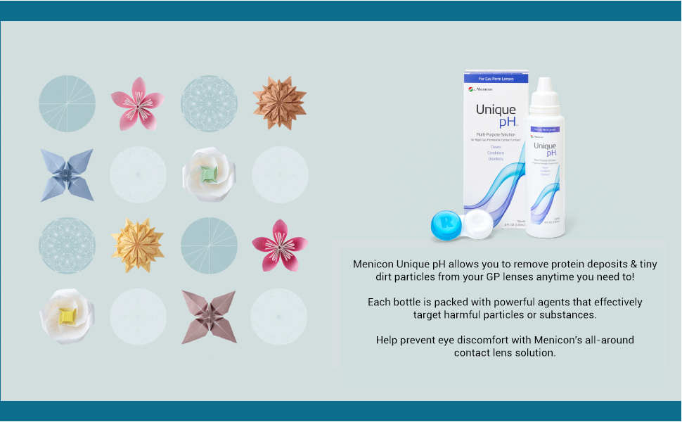 Menicon saline solution, contact lens