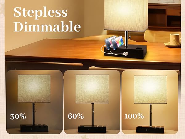 Nightstand Lamp for Bedroom