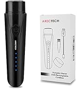 ARECTECH Mini Portable Shaver Pocket Razors Electric Razor for Men USB Rechargeable LED Battery D...