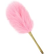 iHUFeather Lambswool Duster 16'' Length Solid Wooden Handle Leather Hang Strap for Cleaning Ceili...
