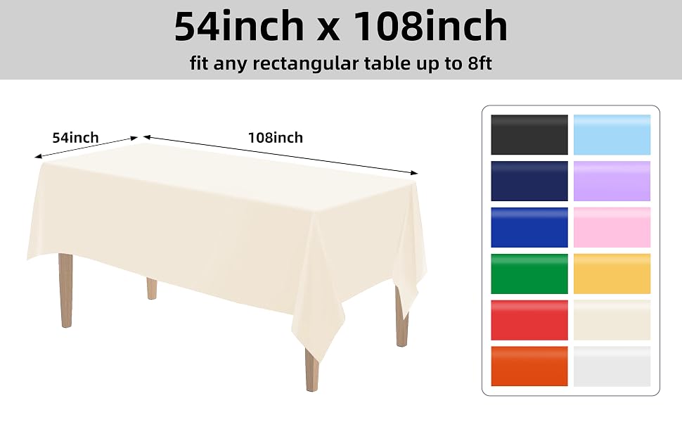 ivory tablecloth