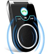 Bluetooth 5.0 Car Speaker, in Car Speakerphone, Bluetooth Receiver for Cell Phone Support Siri Go...