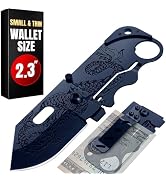 Grand Way Pocket Knife - 2.36” Folding Sharp Blade with Money Clip - Unique Small Knife with Engr...