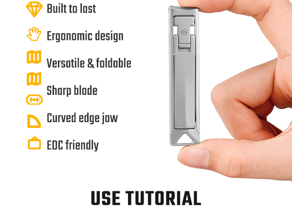 KEYCHAIN FINGER NAIL TRIMMER