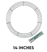 wreath wire frames form metal forms holidays green wired feame thanksgiving wreaths rings craft