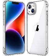 Mkeke for iPhone 14 Case for iPhone 13 Case Clear Transparent Shockproof Bumpers Cases for iPhone...