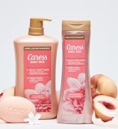 Caress Body Wash for Women, Daily Silk White Peach & Orange Blossom, Shower Gel Body Wash Moistur...
