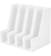CiWiVOKi Vertical Magazine File Holder, Desk Organizer and Storage for Magazines, Binders, Notebo...