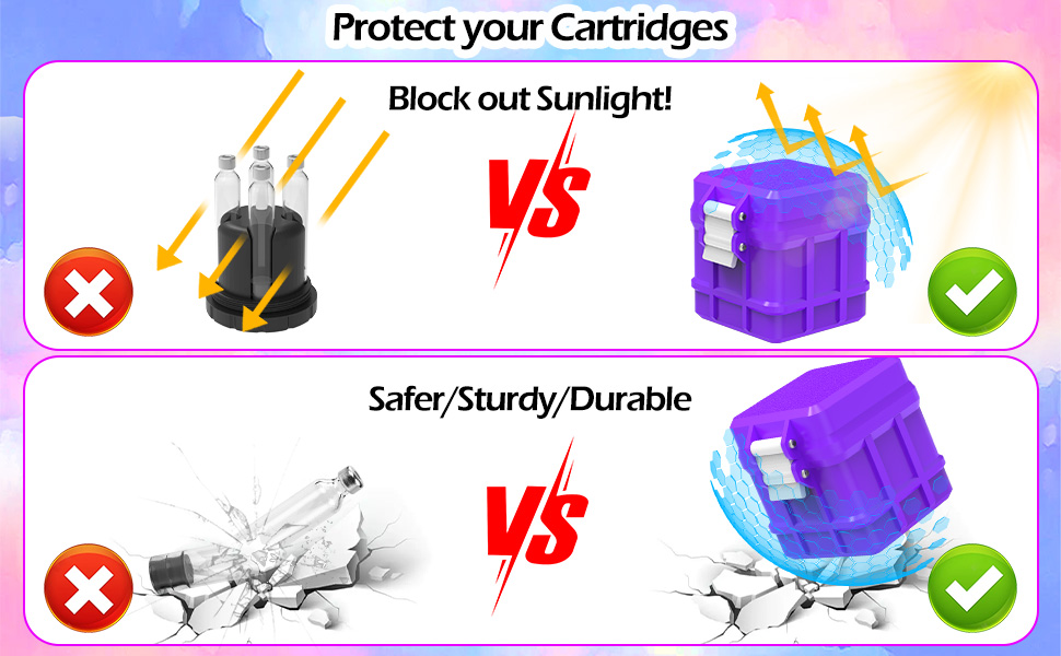 25 Slots Cartridge Storage Case Purple-3