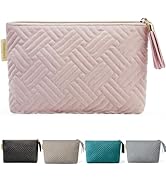 BAGSMART Small Cosmetic Bag, Elegant Roomy Makeup Bags,lipstick pouch,Zipper Pouch,Great Gifts fo...