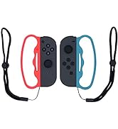 Mcbazel Boxing Grip with Hand Straps for NS Switch/Switch OLED Joy-Con Fitness Boxing Game Blue a...