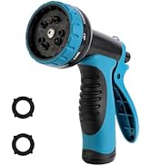 AnyEasy Garden Water Hose Nozzle ABS Water Spray Nozzle with 10 Spray Modes Suitable for Watering...