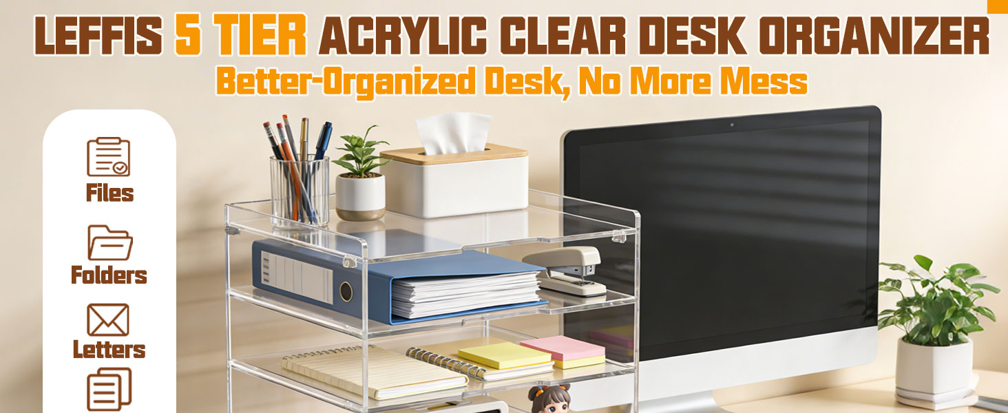 acrylic desk organizer