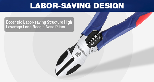 WORKPRO 7.5 Inch Diagonal Cutting Pliers CRV Steel Wire Cutters with Wire Stripper