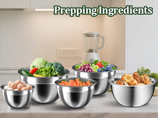 metal mixing bowl