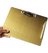 Stainless Steel Magnetic Clipboard with Pen - Multiple Sizes, Magnetic Design, Essential for Offi...