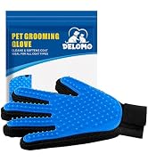 Pet Hair Remover Glove - Gentle Pet Grooming Glove Brush - Deshedding Glove - Massage Mitt with E...
