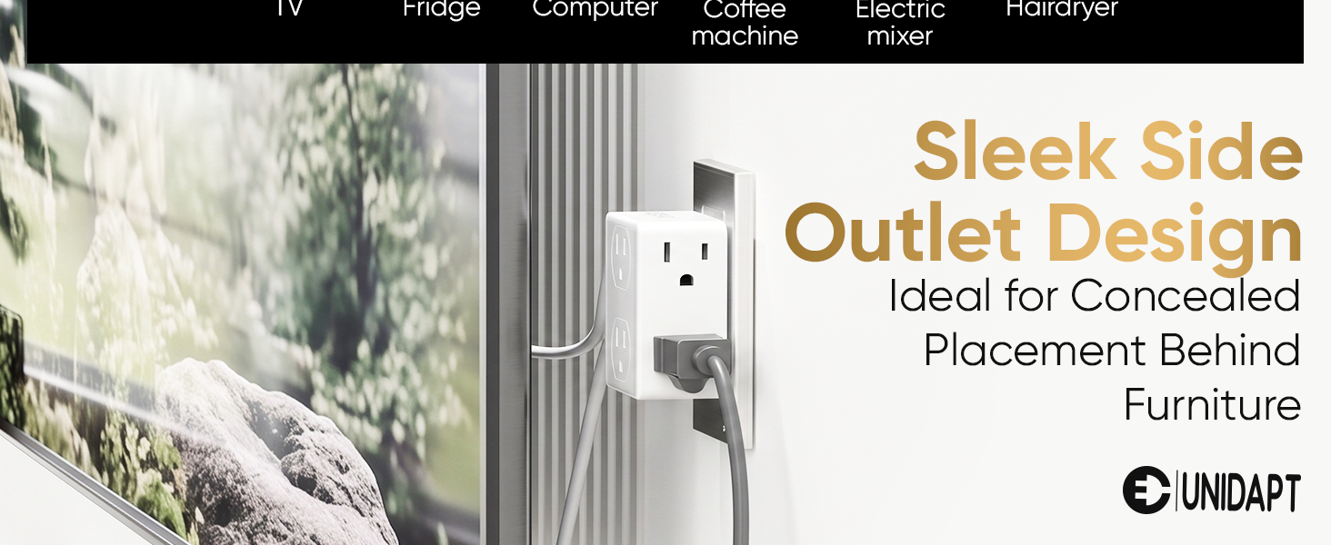 Sleek Side Outlet Design