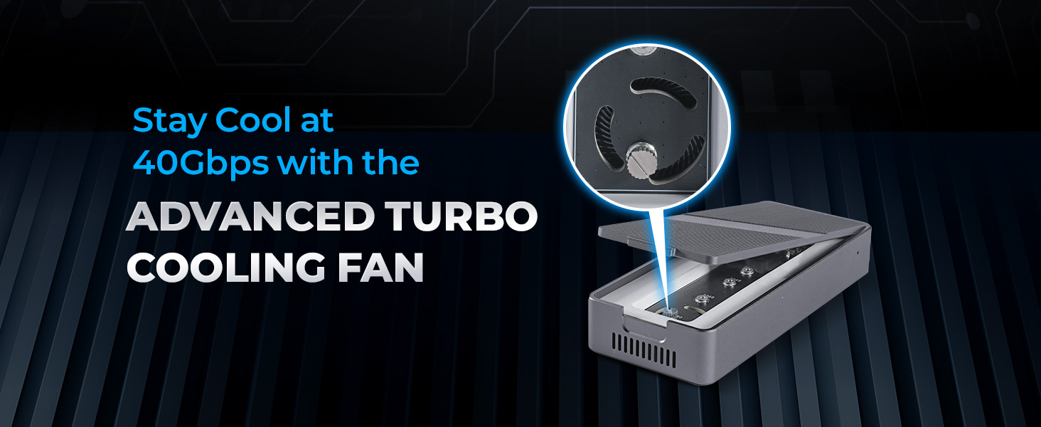 40Gbps, cooling fan