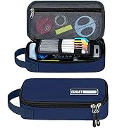 ECHSRT Large Pencil Case, Aesthetic Pen Pouch with Big Capacity, Minimalist Portable Stationery B...