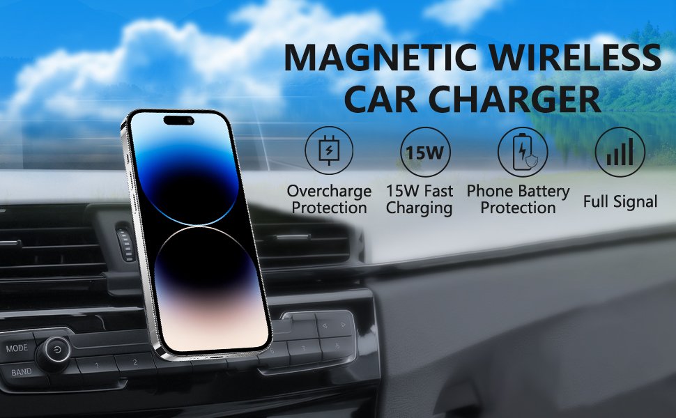 CLEC wireless charger car phone holder