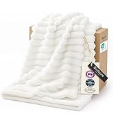 Bedsure GentleSoft White Throw Blanket for Couch - Mothers Gifts Day Graduation Teacher Birthday ...