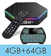 2026 Android TV Box 12.0 4GB RAM 64GB ROM 6K TV Box Android 4K Wi-Fi 6, H618 Chip Support Dual-Wi...