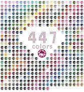 447 Colors Diamond Painting Gems, 89400 5D Round Painting Beads for Drills Painting Missing and D...