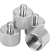 Mic Stand Adapter, ChromLives Microphone Screw Adapter 1/4''-20 to 5/8''-27 Male to Female Thread...