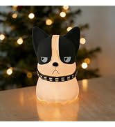 Dog Night Light, Cute Dog Night Light Gifts, Soft Silicone Lamp with 3 Level Warm Light and RGB C...