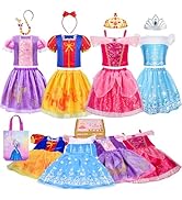Meland Princess Dress Up for Girls - Dress Up Clothes for Girl Age 3-8 Year Old, Gift Idea for Bi...