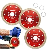 BURMONG 4.5" Diamond Saw Blades - Tile Cutting Disc for Angle Grinder Super Thin Cutting Wheel fo...