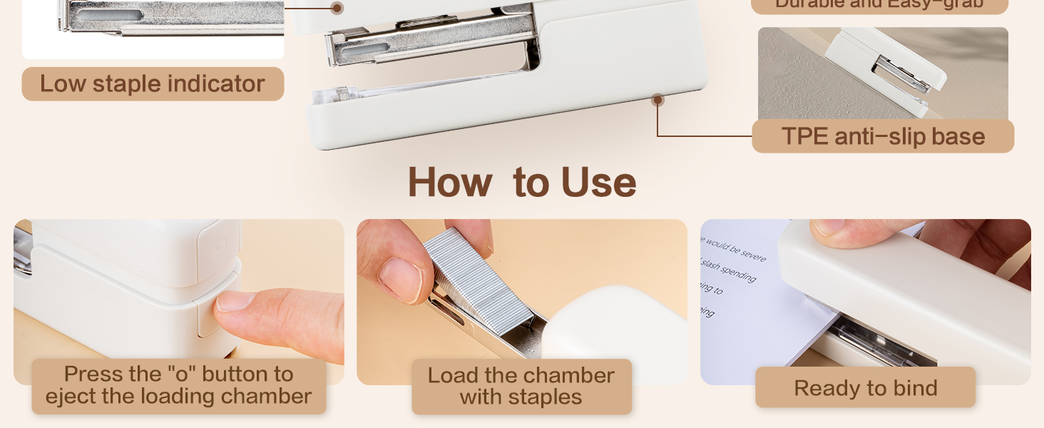 stapler with staples
