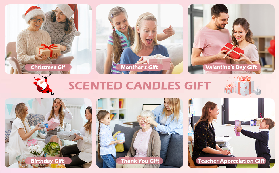 scented candles gift