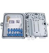 Eardion 12 Core Fiber Distribution Box, 12 Port FTTH Fiber Distribution Box Splitter Box- Fiber O...