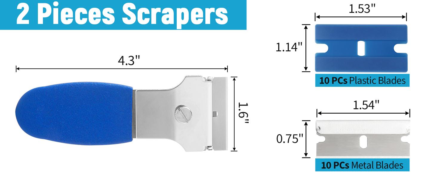 Razor Blade Scraper Multi-Purpose Cleaning Remover Tool