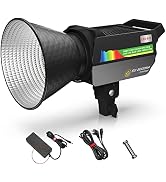 IFOOTAGE LED Continuous Video Light, 200W Daylight Continuous Outputting Light, 5600K LED Video L...