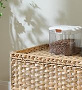 MUTTROS Rattan Cat Litter Box Enclosure - Extra Large Hidden Litter Box Furniture by Handwoven Wi...