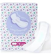 PurComfy Teens Maxi Period Pads with Wings for Tweens, Organic Cotton Sanitary Pads for Teens Gir...