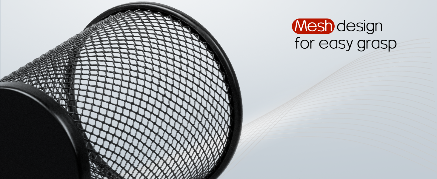 Mesh design for easy grasp