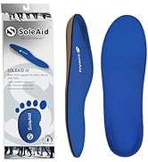 SoleAid IV Performance Insoles - Cork Blend, Medium-Flex Arch Support, Orthotic Inserts for Daily...