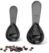 Stainless steel coffee scoop 2-piece set (1 tbsp, 2 tbsp) durable Tablespoon, ergonomic measuring...