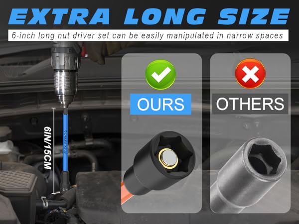 metric nut driver set