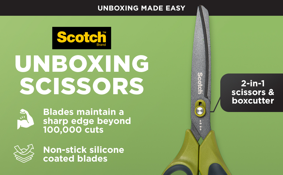 Scotch Non-Stick Unboxing Scissors