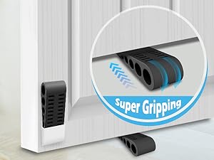 Wedge Door Stops with Holders
