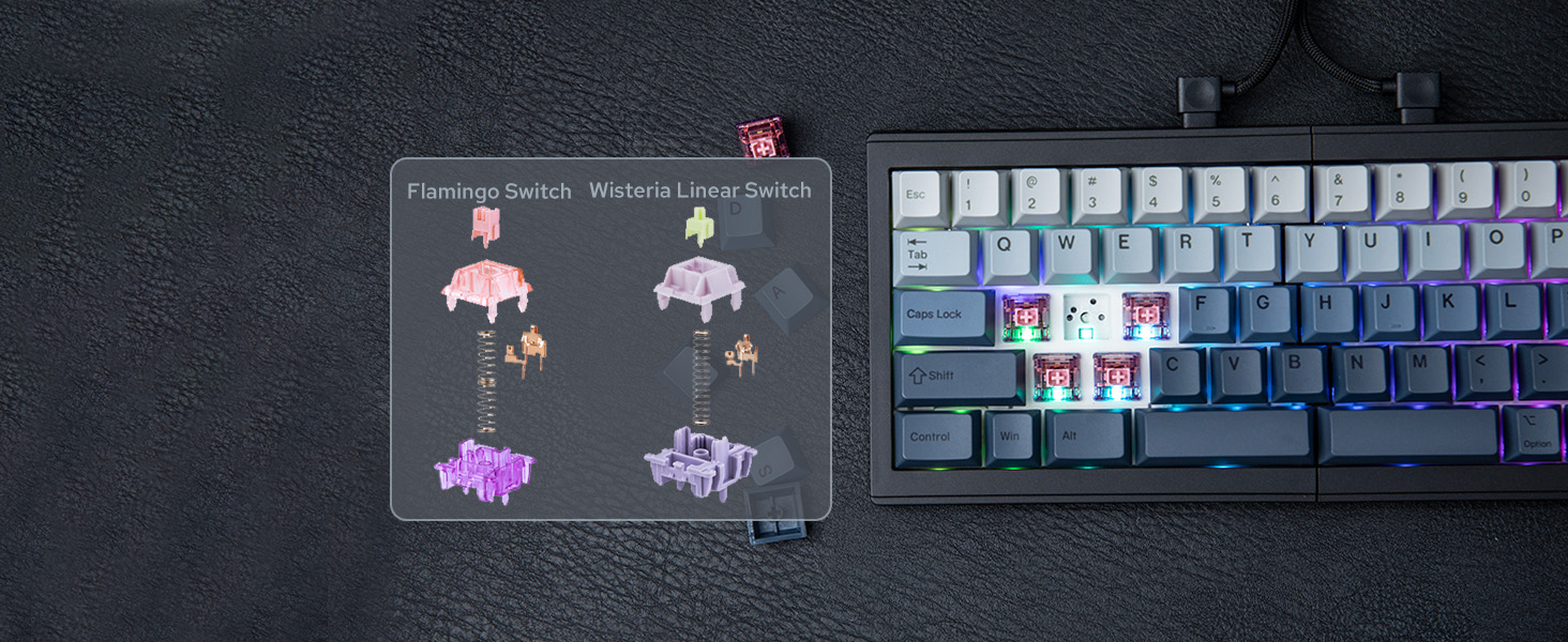 split layout mechanical keyboard